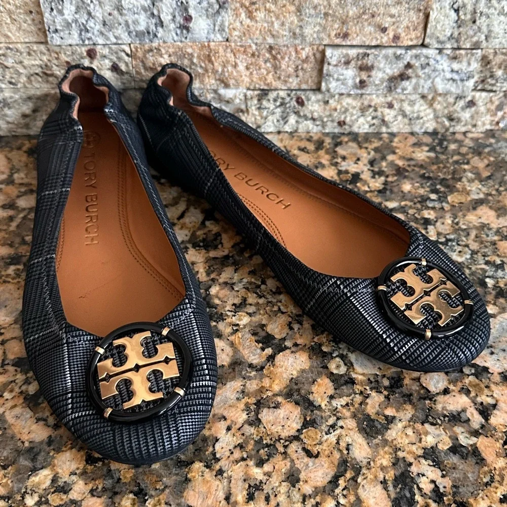 Tory Burch Ballet Flat Prince of Wales